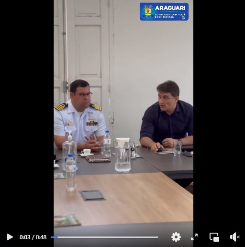 Comitiva da Marinha Brasileira é recebida no Palácio dos Ferroviários 
