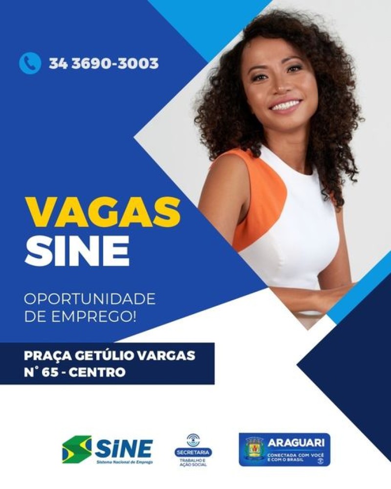 VAGAS-Sine Araguari 05/01/2023
