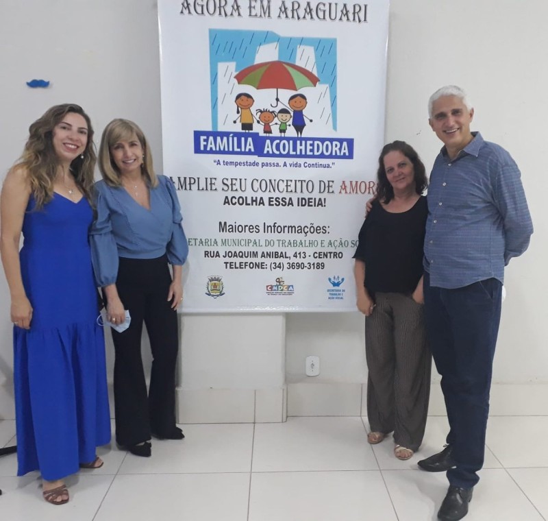 Prefeitura de Araguari se reúne para planejar a continuação do projeto Família Acolhedora em 2022