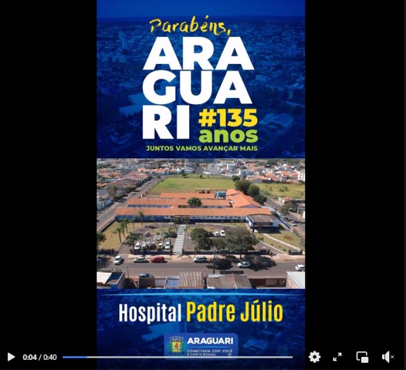 Araguari 135 anos!