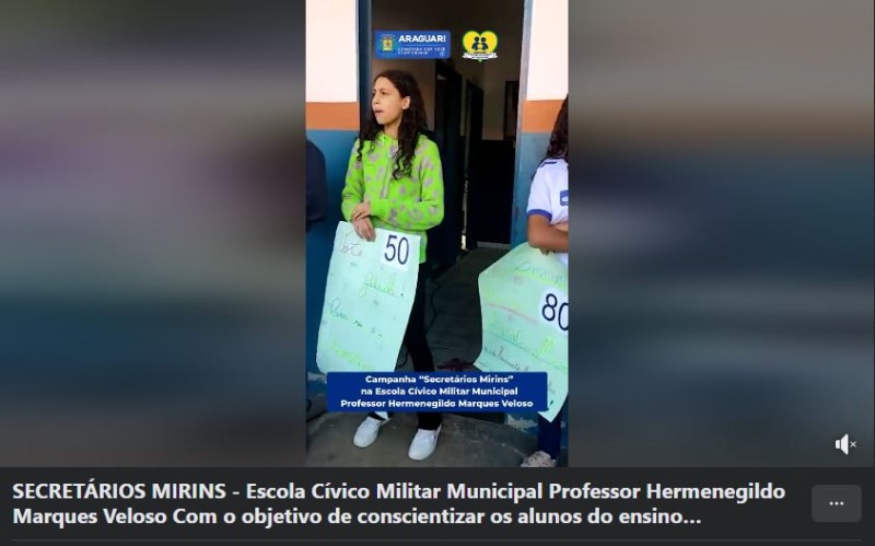 SECRETÁRIOS MIRINS - Escola Cívico Militar Municipal Professor Hermenegildo Marques Veloso
