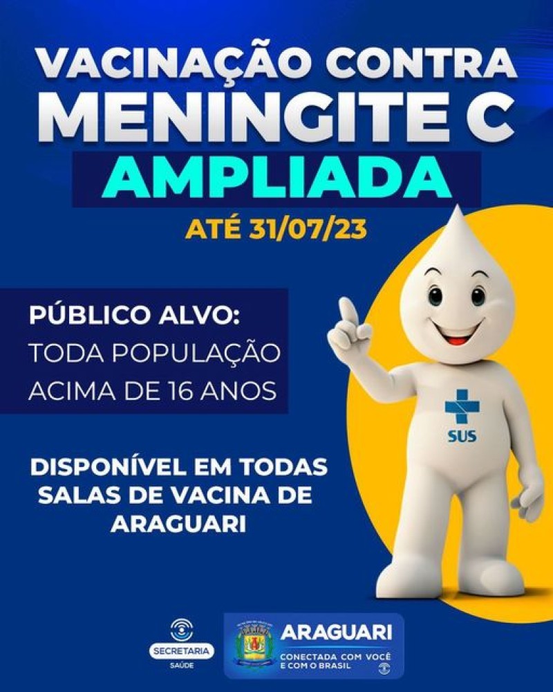 Vacinação contra Meningite é ampliada