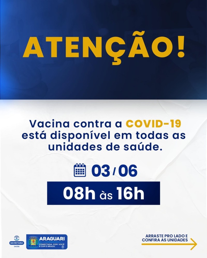Vacinação COVID-19 – 03/06