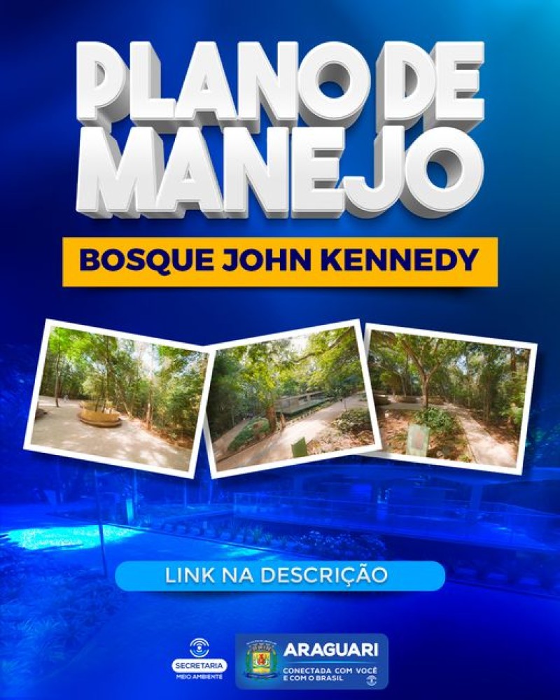 O plano de manejo é um grande estudo sobre todas as características da fauna e da flora e também características histórias do bosque 