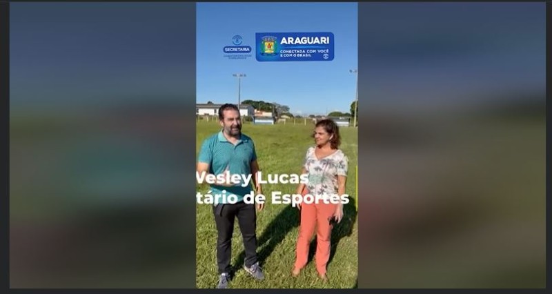 Prefeitura de Araguari efetua serviços de manutenção no Cesac II para que possa receber os campeonatos amadores