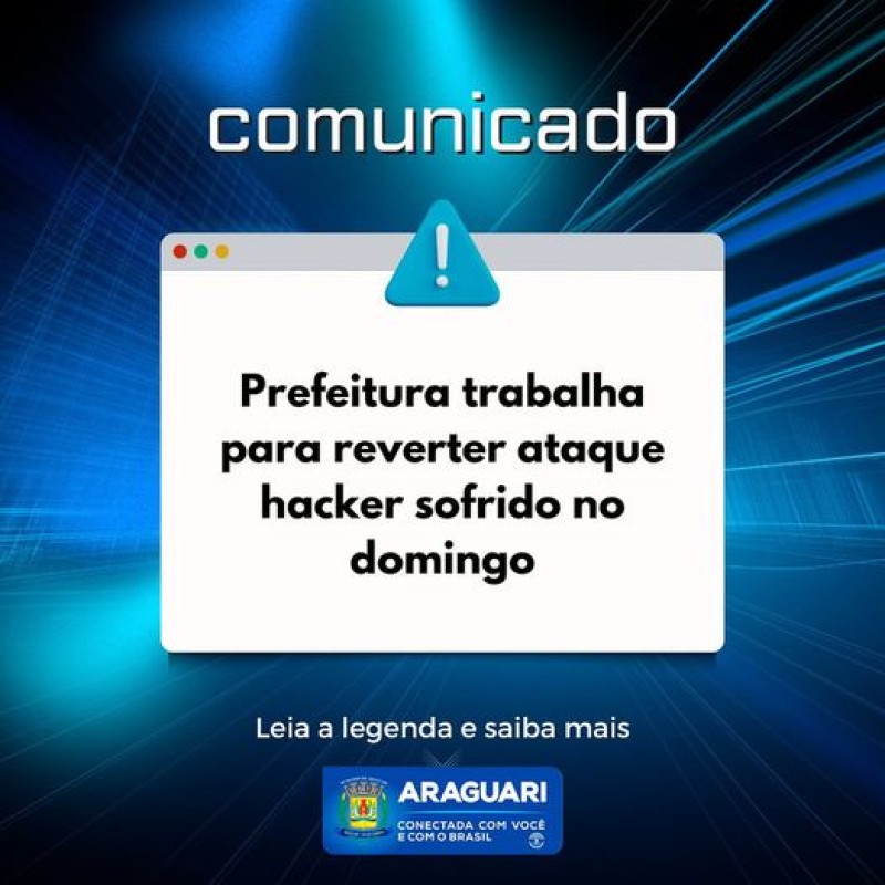Prefeitura trabalha para reverter ataque hacker sofrido no domingo