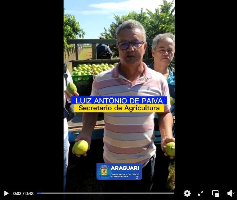Secretário de Agricultura recebe comitiva de Uberlândia para visita técnica em fazenda com produção de goiaba e uva