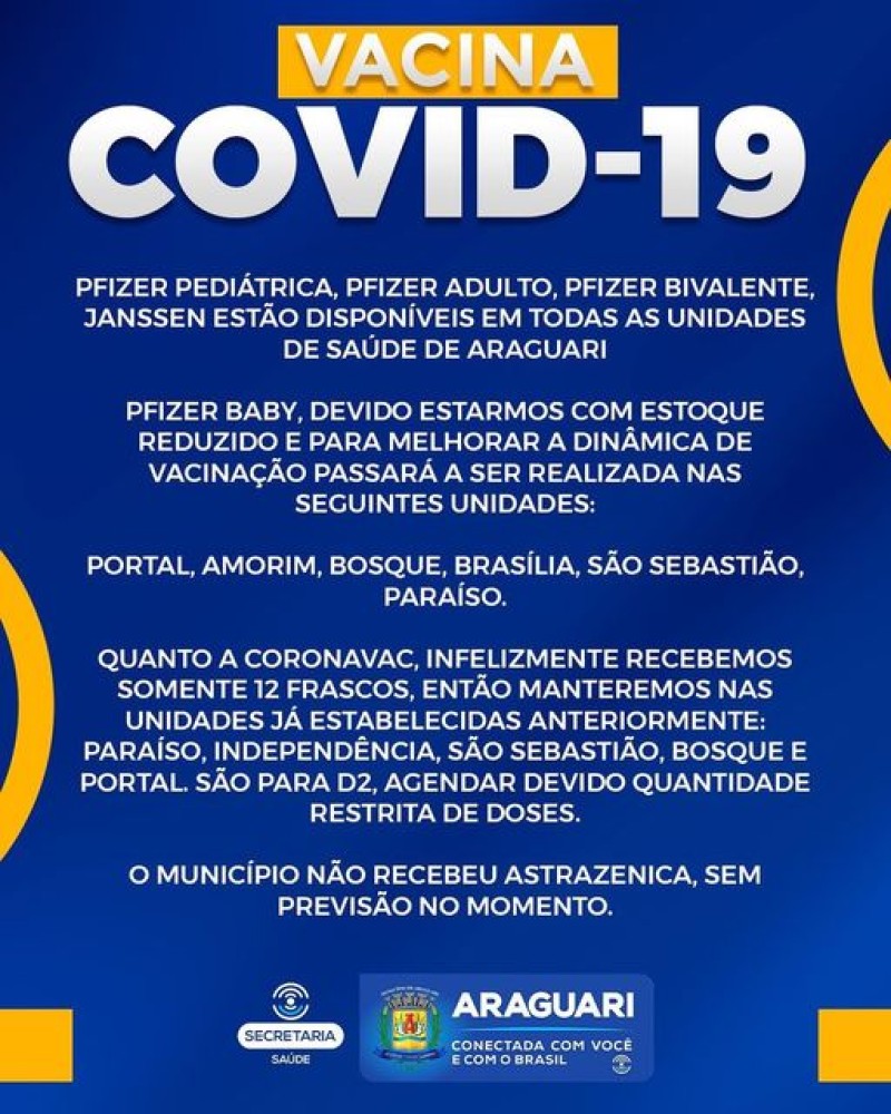 Prefeitura de Araguari: Comunicado