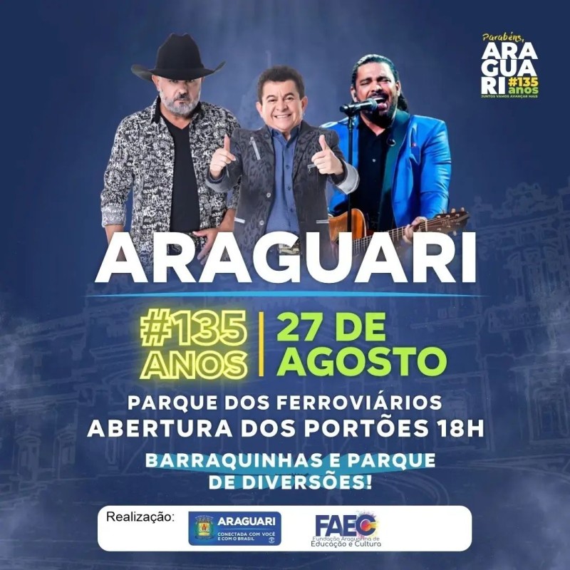 Araguari 135 anos!