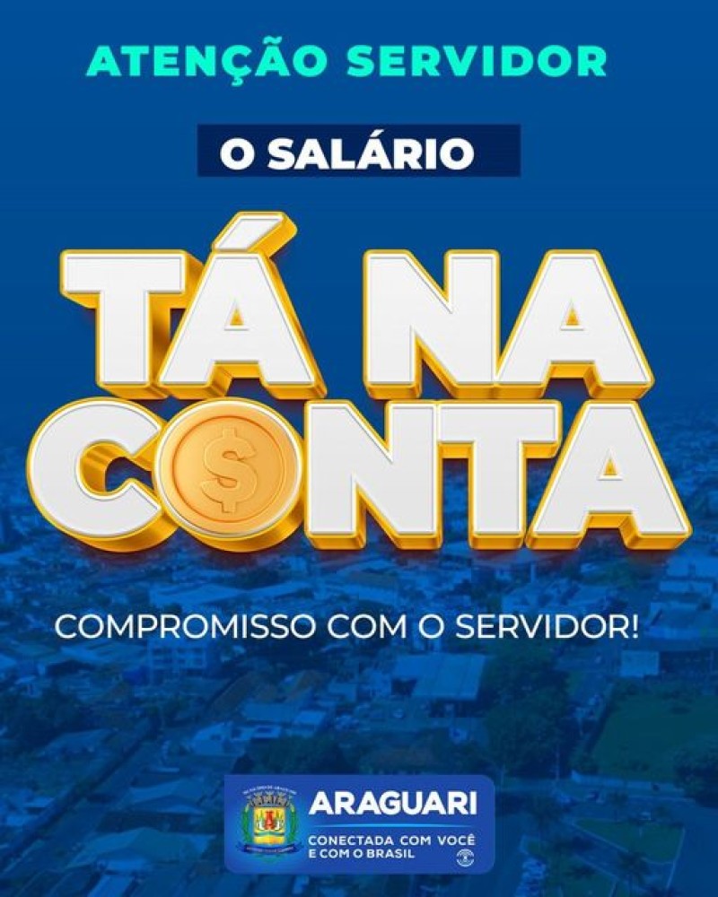 SALÁRIO NA CONTA!