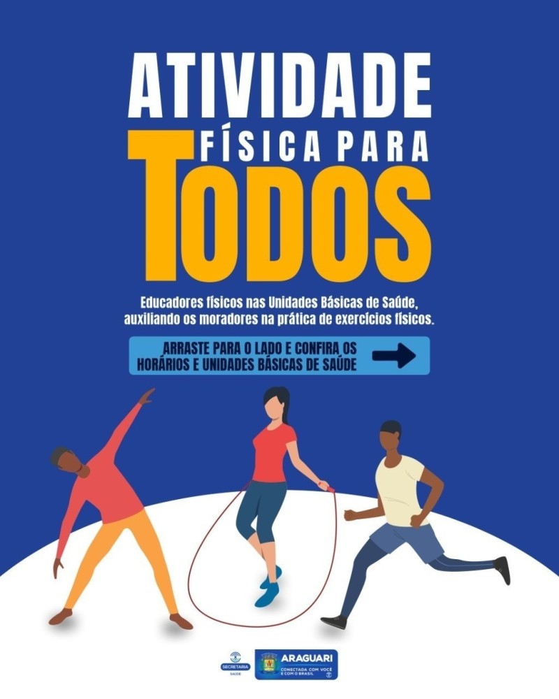 Educadores físicos ministram aulas nas Unidades de Saúde