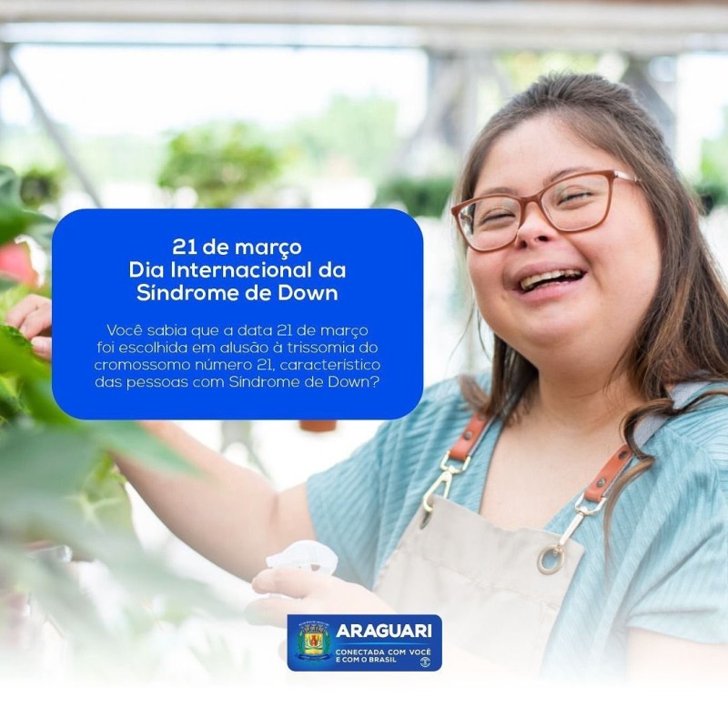 A data tem como objetivo mostrar que Síndrome de Down não é uma doença, e sim uma falha genética.