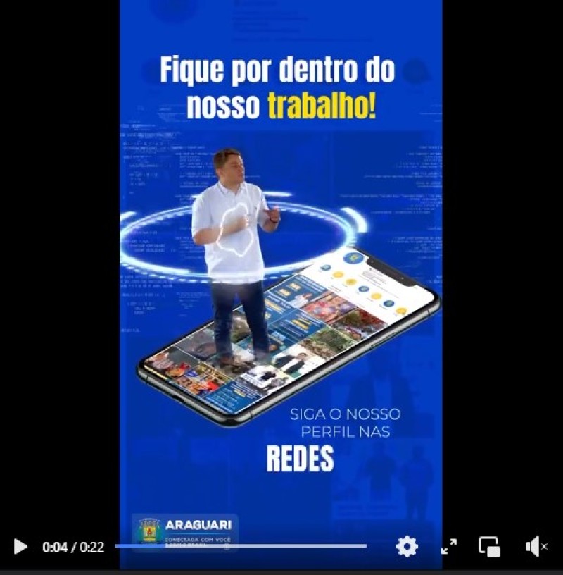 Não é segredo pra ninguém que o trabalho da prefeitura de Araguari não para!