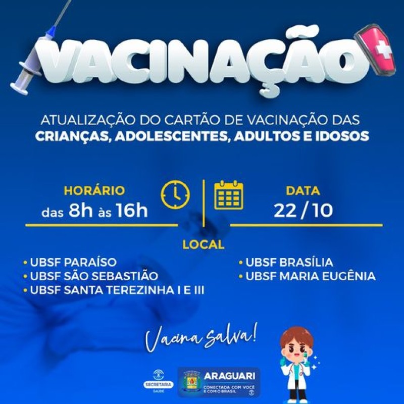 Prefeitura promove Sábado de Vacinação