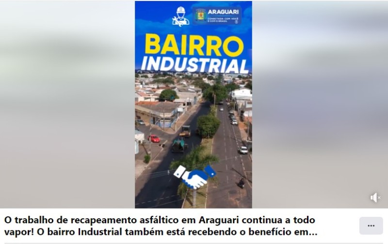 O trabalho de recapeamento asfáltico em Araguari continua a todo vapor!