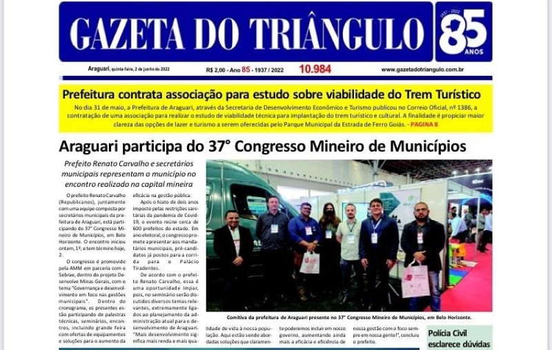 Participação da comitiva de gestores de Araguari em Congresso da AMM