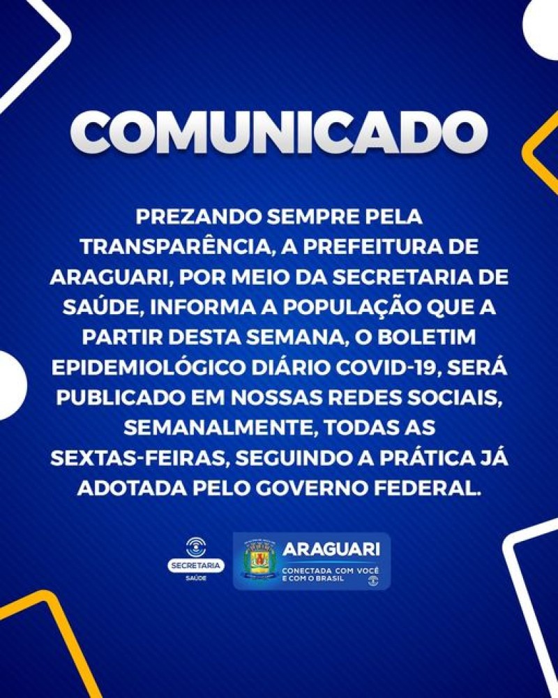 Prefeitura de Araguari: Comunicado