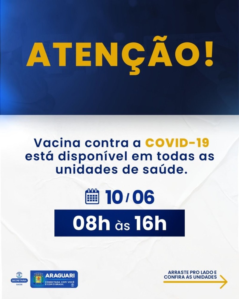 Vacinação COVID-19 – 10/06
