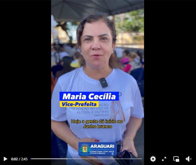 Campanha “Junho Branco” está presente com ações de combate as drogas e o alcoolismo