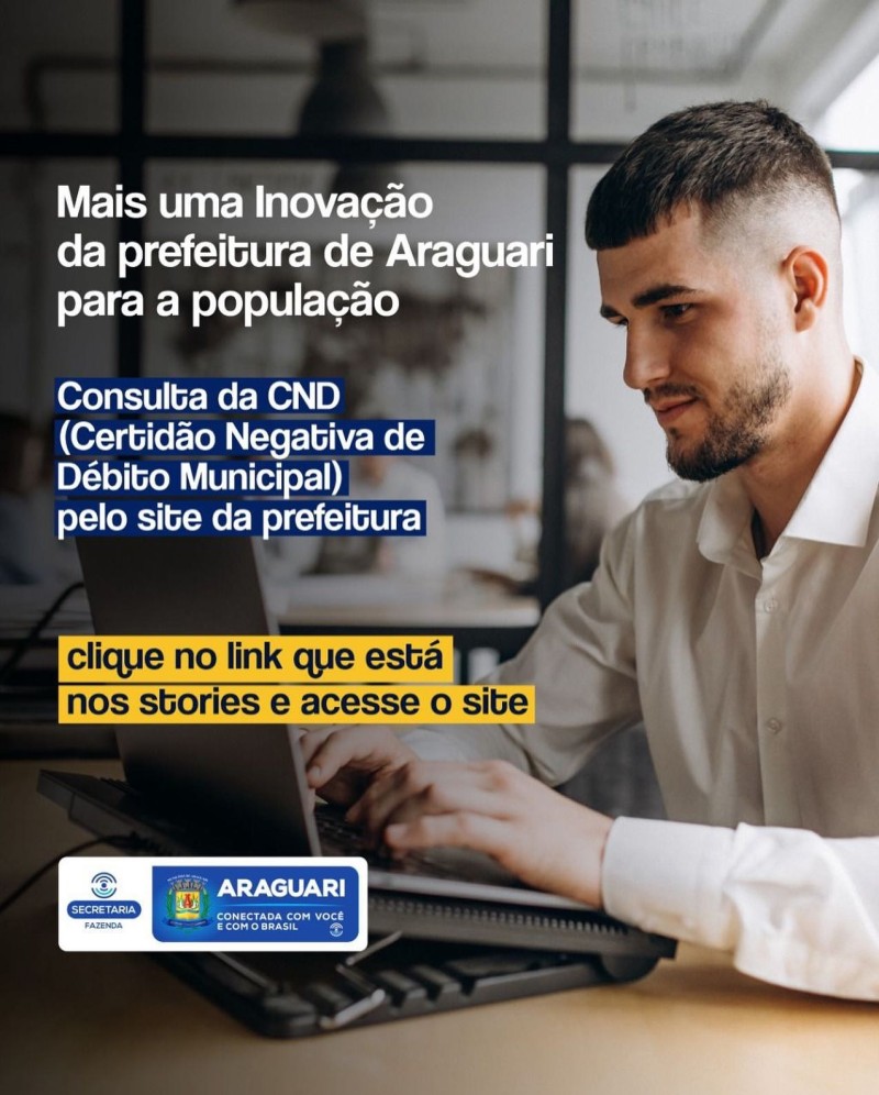 Prefeitura de Araguari disponibiliza mais uma inovação para a população