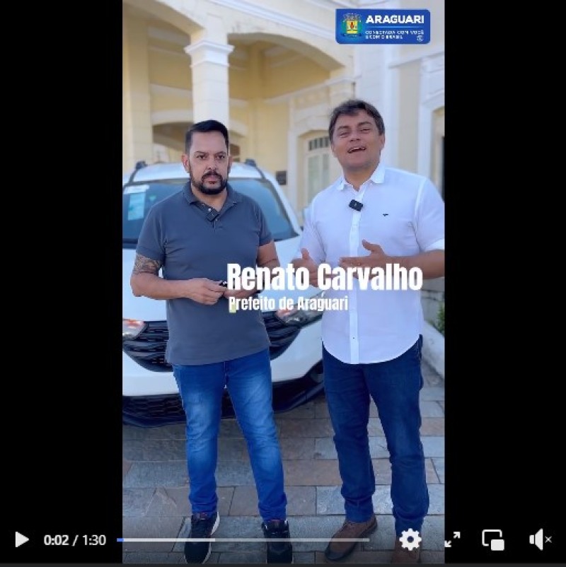 Prefeitura de Araguari recebe novo veículo que será destinado a FAMEP
