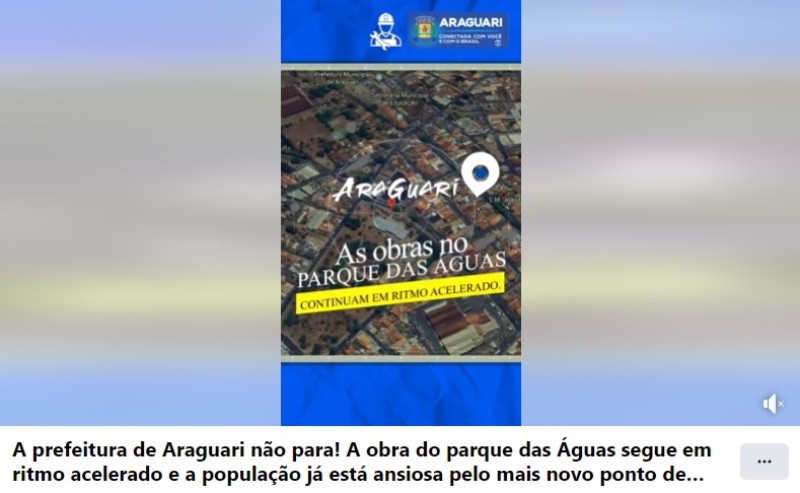 A prefeitura de Araguari não para!