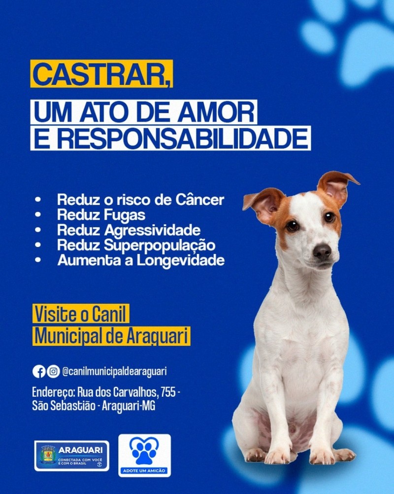 Castrar é um ato de amor e responsabilidade!