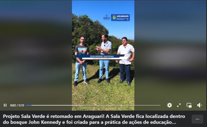 Projeto Sala Verde é retomado em Araguari!