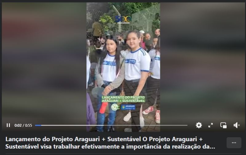 Lançamento do Projeto Araguari + Sustentável