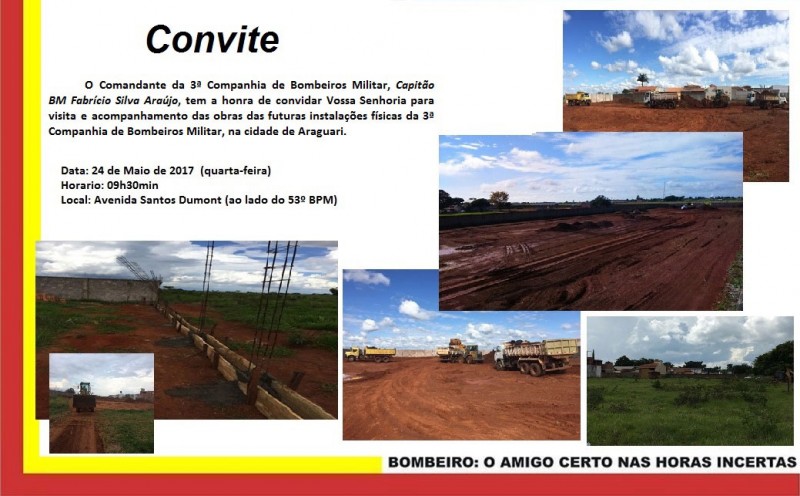 Prefeito visita futuras instalações do Corpo de Bombeiros Militar
