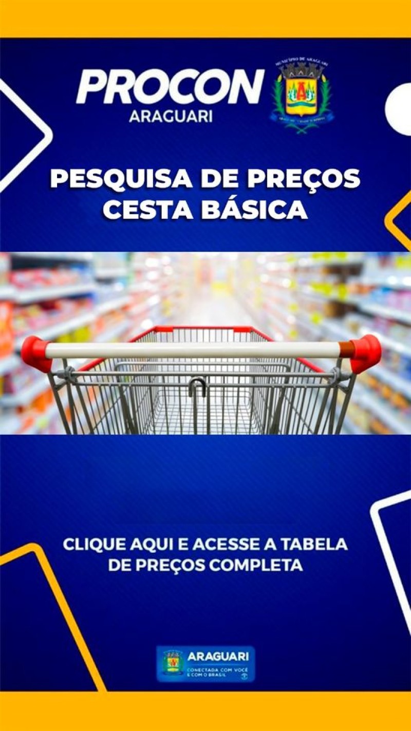 Pesquisa de Preços Cesta Básica