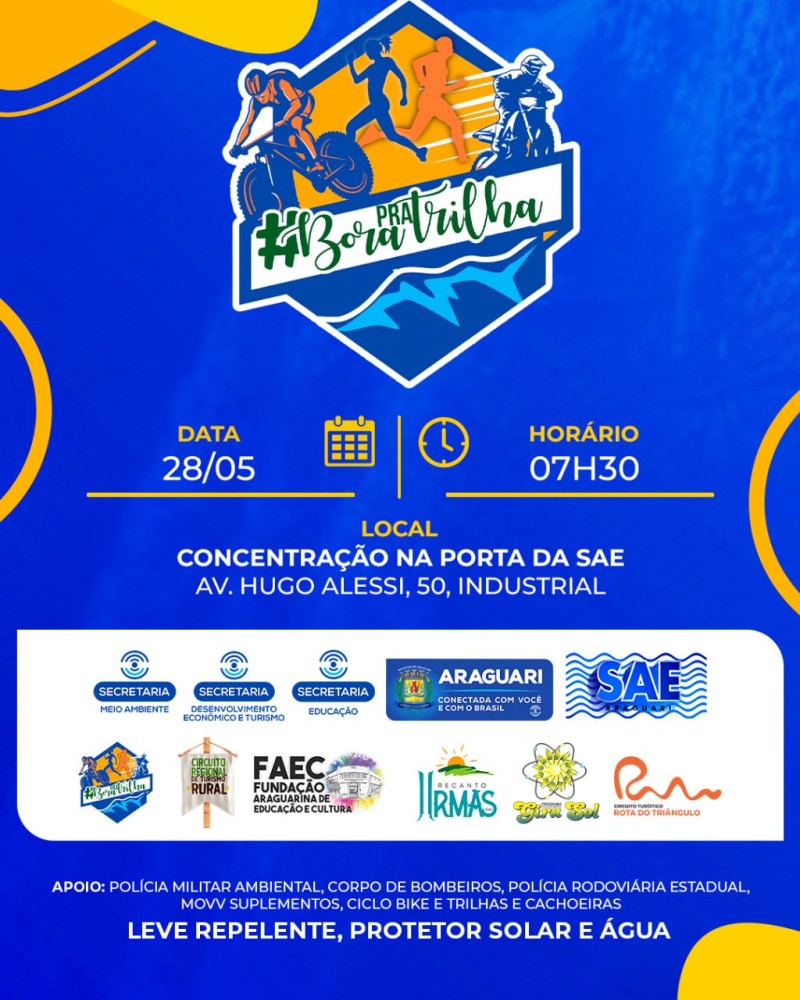 Prefeitura de Araguari promove Bora pra Trilha?! e 2ª edição do Circuito Regional de Turismo Rural