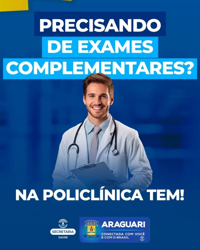 Precisando de Exames Complementares? A Policlínica tem!