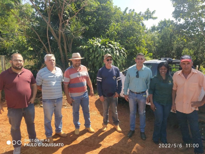 Secretaria de Agricultura e de Obras realizam visita técnica na zona rural