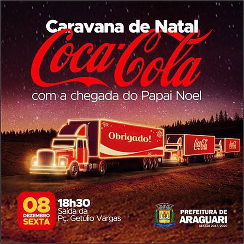Papai Noel desembarca em Araguari amanhã