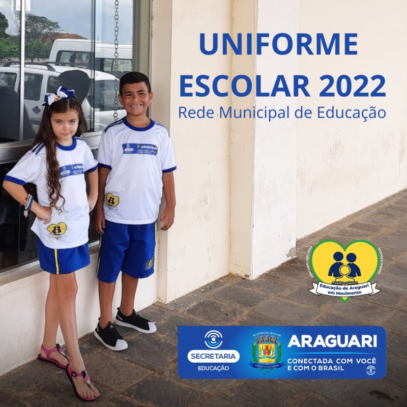 Prefeitura de Araguari apresenta novo uniforme da Rede de Ensino Municipal