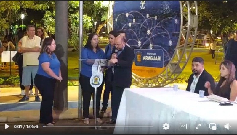 INAUGURAÇÃO DO PARQUE DAS ÁGUAS