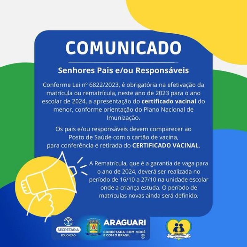 Prefeitura de Araguari: Comunicado