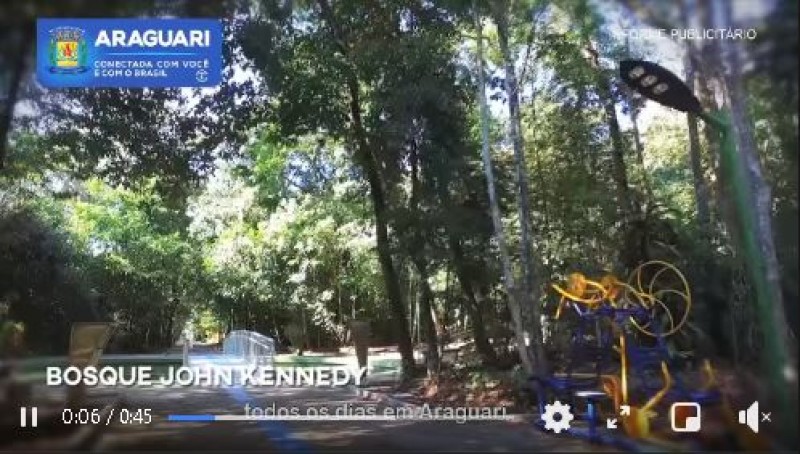 REABERTURA do Bosque John Kennedy em ARAGUARI