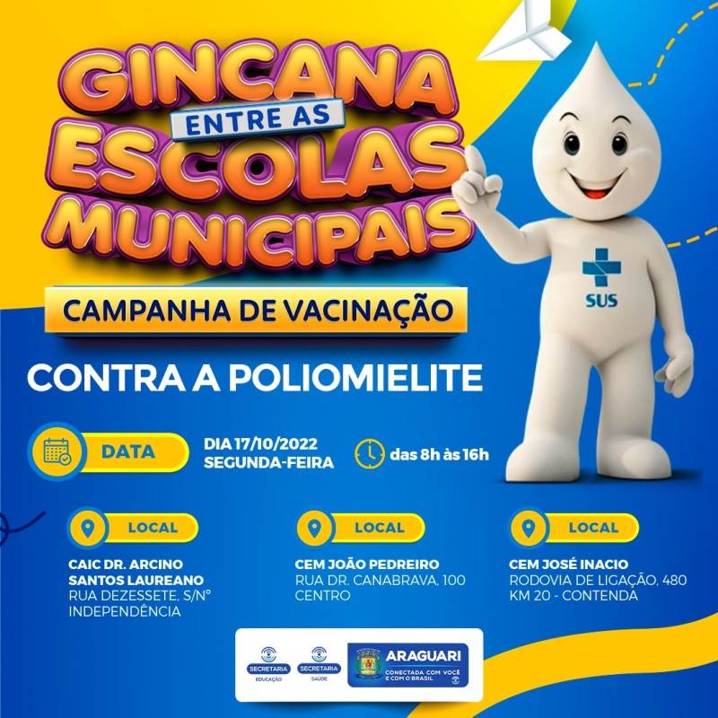 Prefeitura de Araguari promove Gincana da Vacinação