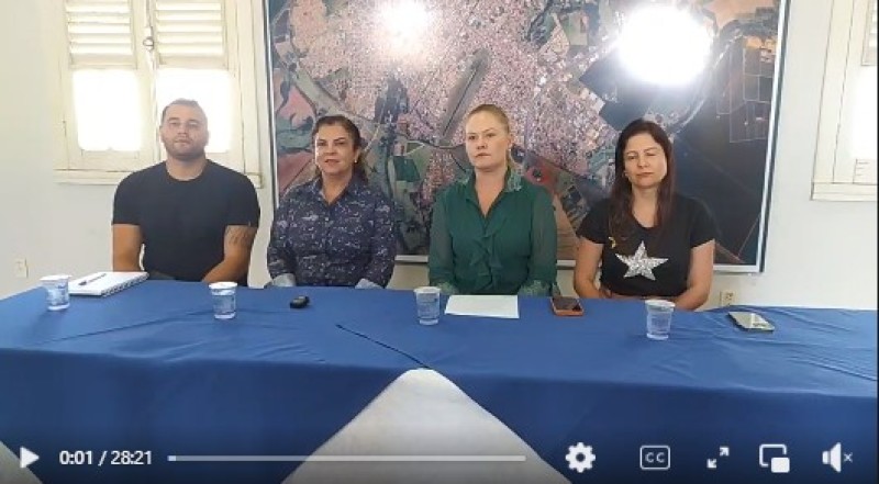 DENGUE: Coletiva de Imprensa, com a secretária de Saúde, Thereza Griep.