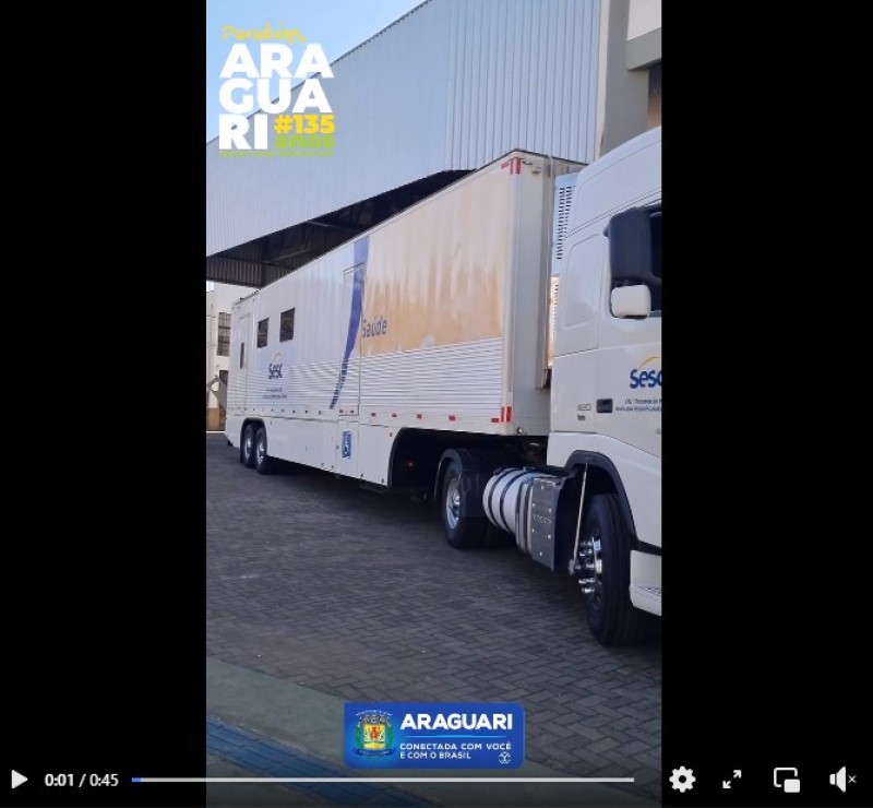 Já está em Araguari a Carreta do programa “OdontoSESC”