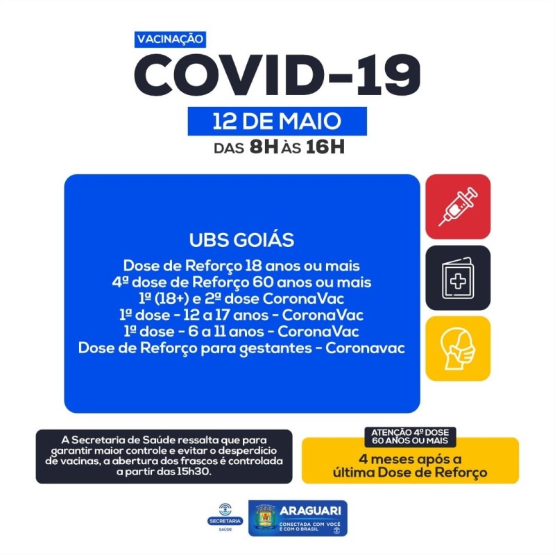 Vacinação 12 de Maio
