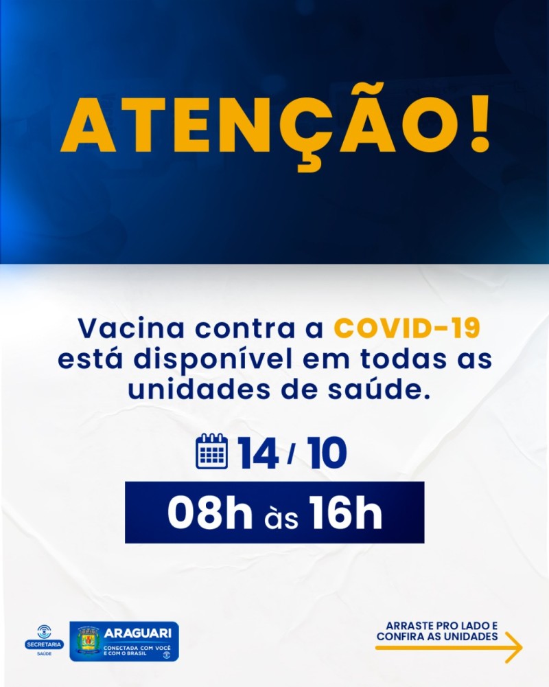 Vacinação COVID-19 - 14 de outubro