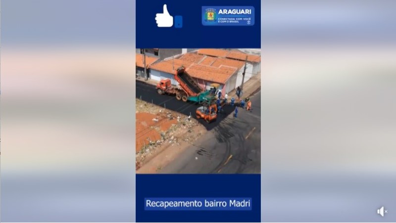 O Recapeamento começou!