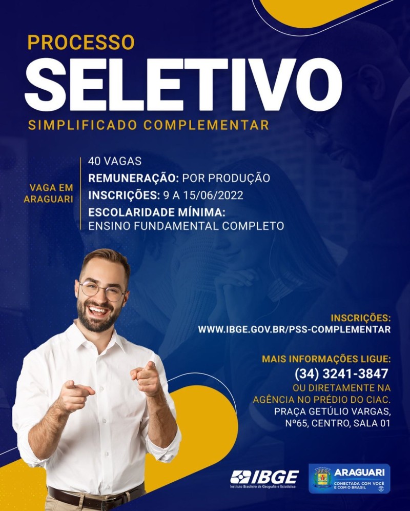 Inscrições para o concurso do IBGE 2022 encerram nesta quarta-feira (15)