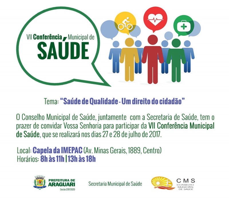 CONVITE – VII CONFERÊNCIA MUNICIPAL DA SAÚDE