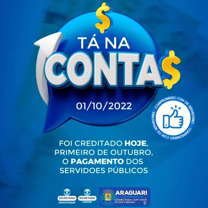 Salário na conta!