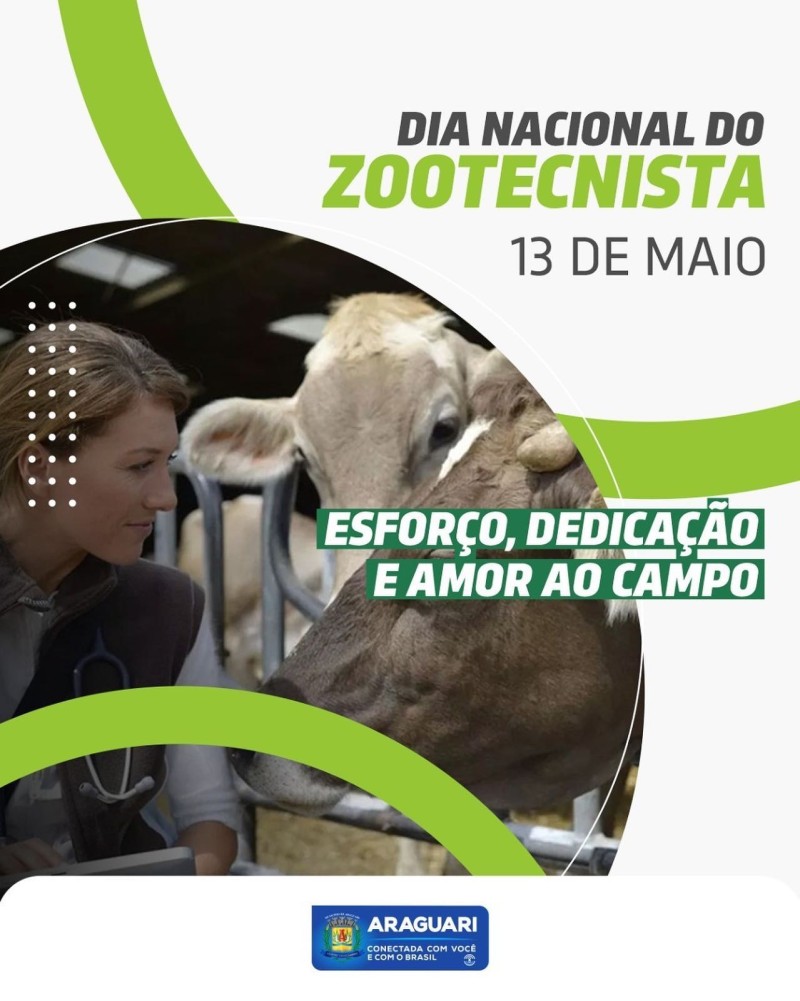 Parabéns a todos os Zootecnistas. 