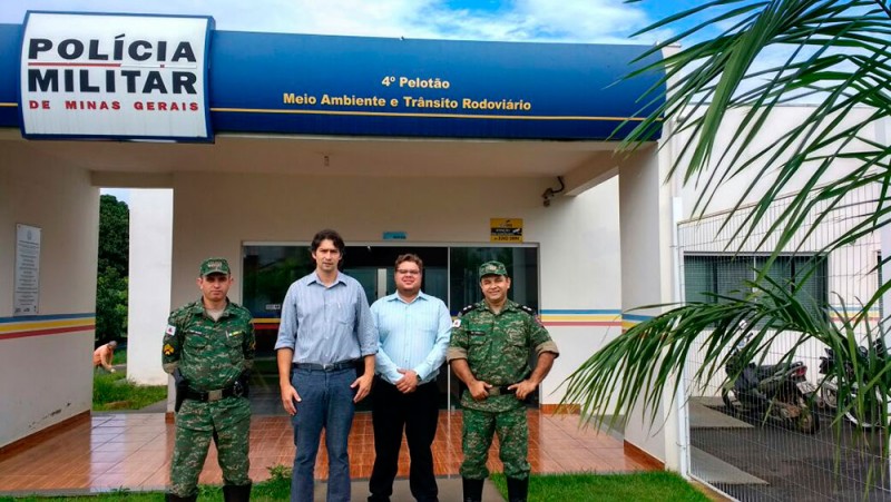 Secretário de Meio Ambiente visita Policia Ambiental